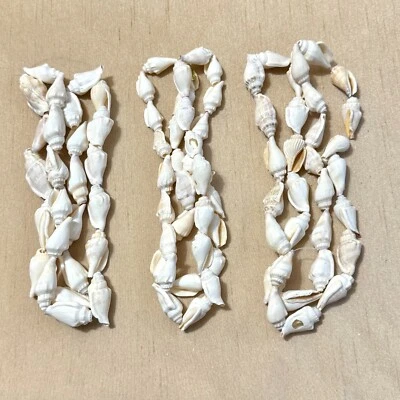 Shell Bead Lei Necklace for Jewelry Making, White Supplies from Philippines - Image 1 of 4