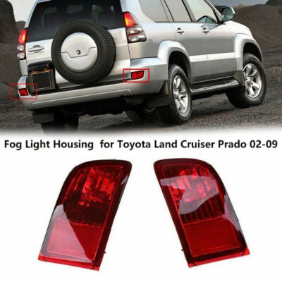 2 PCS Rear bumper taillights LH+RH For Toyota Land Cruiser Prado FJ120 2003-2009 - Image 1 of 4