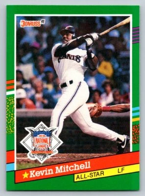 1991 Donruss #438a Kevin Mitchell San Francisco Giants - Image 1 of 2