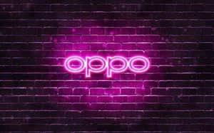 Oppo purple logo Neon Sign 24"x9" Light Man Cave Wall Decor - Picture 1 of 4