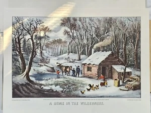 Vtg 6 Currier & Ives Art Prints  Orig Folder  Lithographic Repoductions  12"×9 - Picture 1 of 23