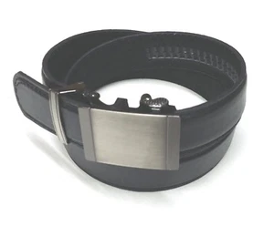 Automatik Herrn Gürtel mit Schlicht Schnall Glatt alle Größe - Picture 1 of 3