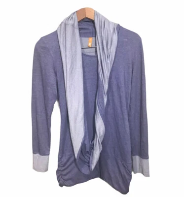 Lucy Top Long Sleeve Attached Infinity Scarf Womens Size XS Purple - Image 1 of 4