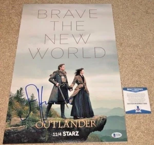 SAM HEUGHAN SIGNED 12X18 POSTER PHOTO OUTLANDER STARZ JAMIE FRASER BAS A - Picture 1 of 1