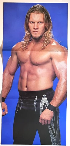 WWE CHRIS JERICHO 10.5 x 23.75 double sided Wrestling Poster wwf Cover