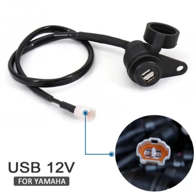 Adaptador de enchufe de cargador USB doble para YAMAHA 2021- MT-09 MT-07 XSR900 XSR700 Foto 1 de 4