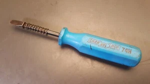Destornillador de cabeza plana Channellock 74H vintage mango azul 6,75" de longitud - Imagen 1 de 8