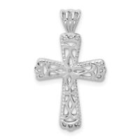 Sterling Silver Passion Cross Charme Nouveau religieux Pendentif 925 