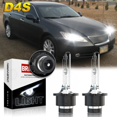 2 件适用于雷克萨斯 ES350 2007 - 2012 HID 车头灯高低光束灯泡 6000k 白色 — 第 1/4 张图片