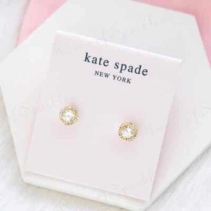 Kate Spade That Sparkle Pave Crystal Round Large Stud Earrings NWT - Picture 1 of 5