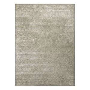 8' x 11' Handmade Wool & Art Silk Patterned Transitional Area Rug Gray Caledon - Picture 1 of 9