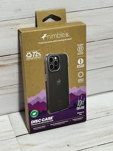 Nimble Clear Recycled Disc Case für iPhone 13 Pro Umweltfreundliche Hülle - Bild 1 von 2