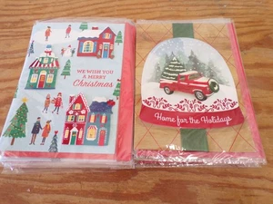 10 Viola Weihnachtskarten mit Umschlag - Neu - Bild 1 von 1