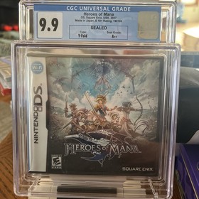 Heroes of Mana DS CGC 9.9 A++ Sealed Y-Fold Square Enix 2007, Rare Graded Copy