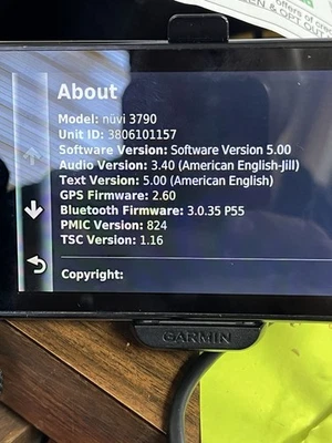 Garmin GPS nuvi GPS 3790 slim working tested - Image 1 of 4