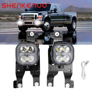 For 2008-2010 Ford F-250 F-350 F-450 Super Duty LED Fog Lights Lamps DRL 2Pcs - Picture 1 of 21