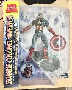 Marvel Select Zombie Colonel America 7" Modellino 2007 Diamond Select Ecc - Foto 1 di 2