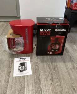 Stunning 12-Cup Drip Coffee Machine with Reusable Filter & Non-Drip Carafe - Picture 1 of 3