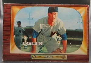 Bowman 1955 béisbol Bob Porterfield #104 Washington Senators envío gratuito  - Imagen 1 de 2