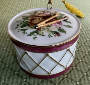 Royal Albert Old Country Roses Trommel Ornament Porzellan Baumbehang Weihnachten 2003 - Bild 1 von 5
