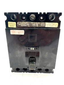 Square D FAL-34100 Circuit Breaker 100A 600VAC 3-Pole - Picture 1 of 5