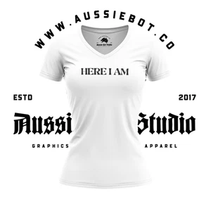 Here I Am - Women's V Neck T-Shirt - Imagen 1 de 2