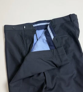 Traje de vestir Peter Millar azul liso estilo Flynn frente plano pantalones talla 40 #261 - Imagen 1 de 8
