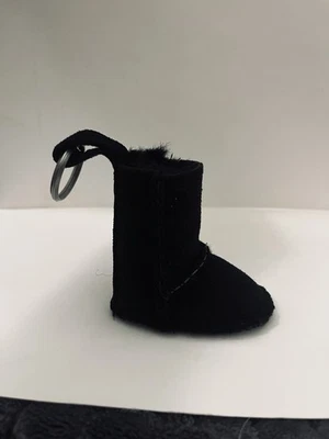 Ugg Gamuza Mini Bota Auténtica Australia Llavero Cartera Dije Negro Foto 1 de 4