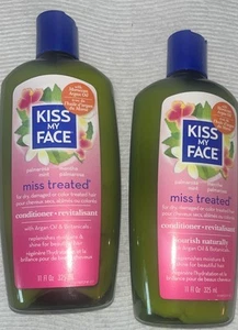 X2 Kiss My Face Miss Treated Conditioner Palmarosa Mint 11 oz bottle NEW - Picture 1 of 2