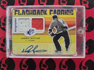 2009-10 Darryl Sittler SPX Auto Flashback Fabrics Jersey Patch #224 Upper Deck - Picture 1 of 2