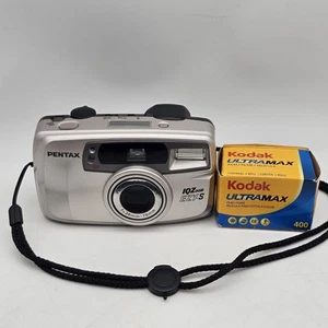 Vintage Pentax IQZoom EZY-S 35MM Point Shoot Film Camera W/ Film F=38mm-70mm - Picture 1 of 10