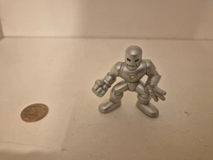 Silver Armor Iron Man Marvel Super Hero Squad Figure,Playskool Heroes,Imaginext - Picture 1 of 2