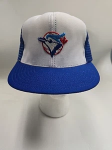 RARE Vintage Authentic MLB Toronto Blue Jays Hat Cap Snapback Trucker Mesh NOS - Picture 1 of 9