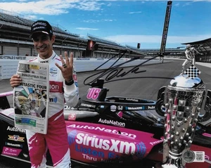 HELIO CASTRONEVES Signed Autographed 8x10 Photo Beckett BAS COA Indy Car 500 - Picture 1 of 1