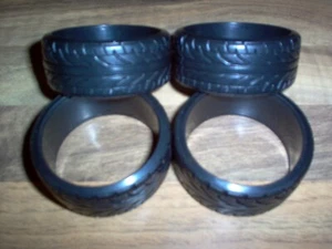 4x Pneus / Tyres / Reifen for 1/10 RC Car / Drift - PVC Hard / Neuf - Photo 1/5