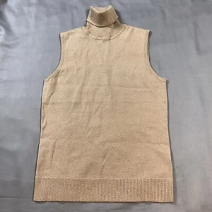 Cable & Gauge Rollkragen Damen klein gold Lurex ärmellos - Bild 1 von 9