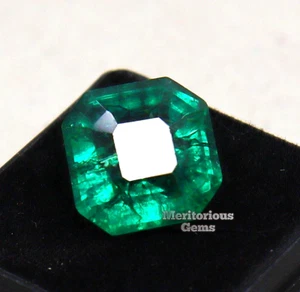 Radiant Cut Green Emerald Loose Gemstone Certified Emerald  Quality 7 CT - Picture 1 of 5