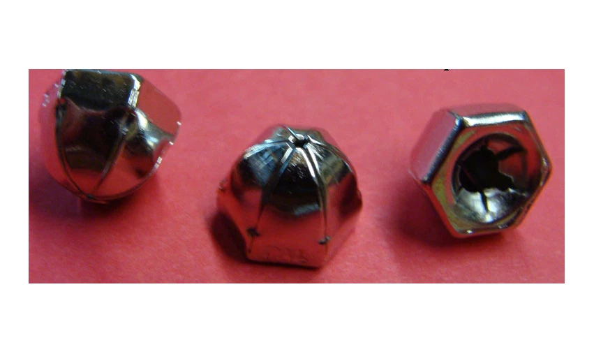 Lot of 3 Gottlieb Pinball Machine Stainless Acorn Nuts - 5/16" - New