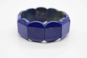 Lapislazuli Armband AAA Flach Power Geschliffen Heilsteine  Natursteine - Bild 1 von 2