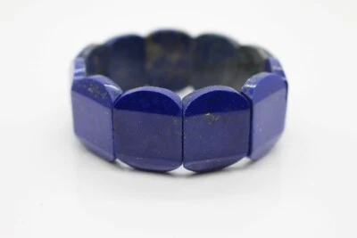 Lapislazuli Armband AAA Flach Power Geschliffen Heilsteine  Natursteine - Bild 1 von 2