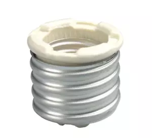 Leviton 660W Mogul to Medium Base Porcelain Socket Adapter - White - NEW - Picture 1 of 5