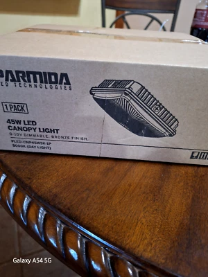 parmida led 5000k canopy lights bronze finish PLED-CNP45W5K-1P - Image 1 of 4