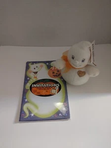 Personal Prints Halloween Ghost Invitations And Ghost Plush - Picture 1 of 8