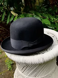 Vintage Classic Herbert Johnson Bowler Hat Size ‘M’ 6 & 7/8ths - Picture 1 of 10