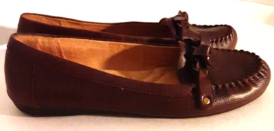 Naturalizer Womens Brown Loafers Moccasins Leather Slip on Casual Shoes Size 8 M - Image 1 of 4