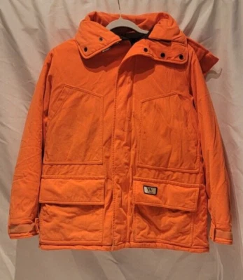 Chaqueta de pared para hombre talla grande seguridad naranja caza forro polar sombrero con capucha Foto 1 de 4