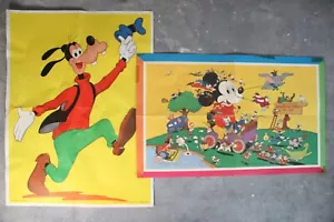 2 x Vintage 1960s Walt Disney Paper Posters Goofy IPC Magazines & 1969 Wonderful - Foto 1 di 8