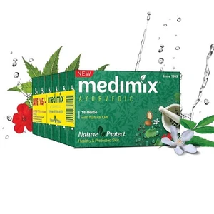 Medimix Ayurvedic Herbal Classic 18 Herbs Soap 75 gms Each pack of 6 FREE SHIP - Picture 1 of 10