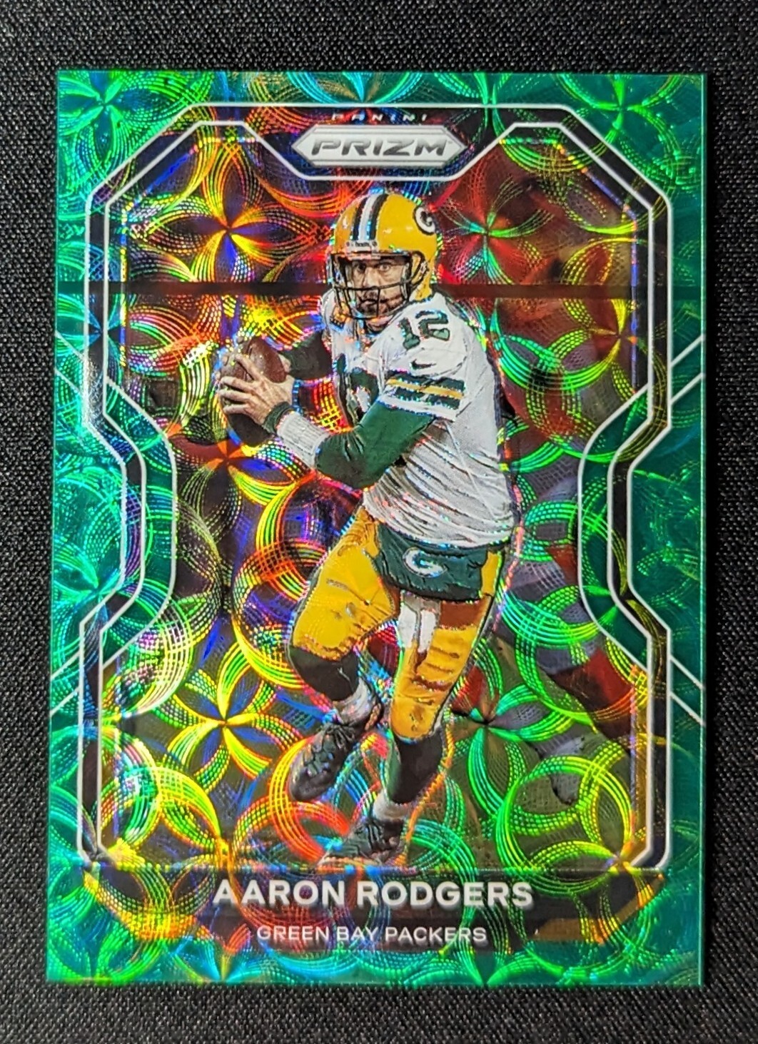 2020 Panini Prizm Green Scope /75 Aaron Rodgers #206 - Green Bay Packers