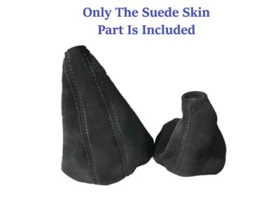 New Suede Shift & Handbrake Boot In Black Stitch For BMW Z3  13 Inch Base ebrake - Image 1 of 4